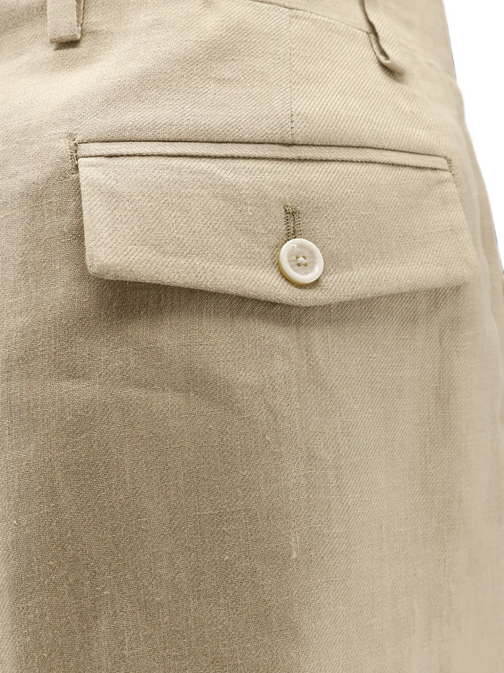 Lardini pleated linen shorts Beige