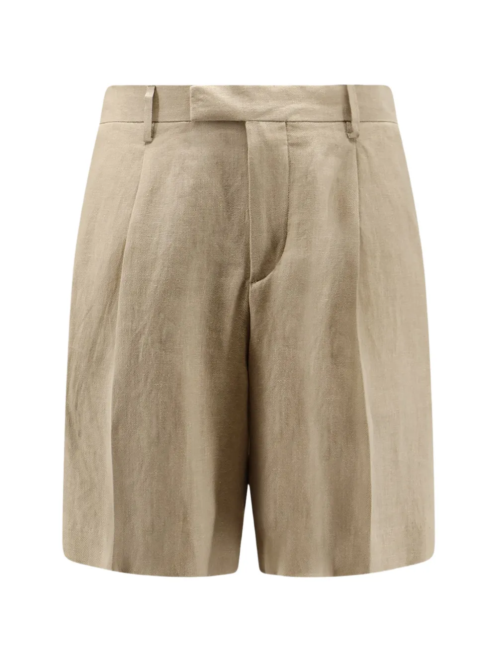 Lardini pleated linen shorts - Toni neutri