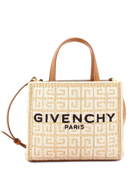 Givenchy Pre-Owned mini sac à bandoulière G-Tote 4G en raphia