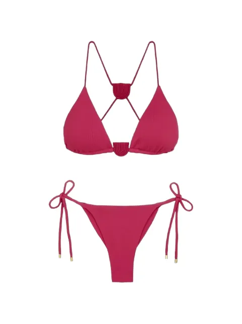 VIX PAULA HERMANNY Firenze Yara textured tie-side bikini