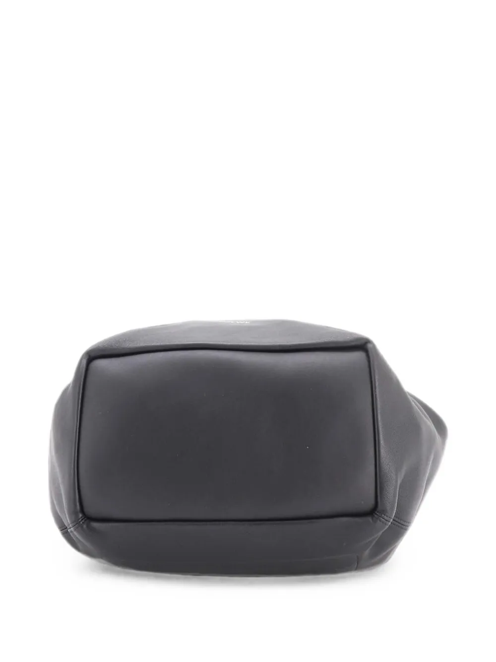 Pre-owned Loewe Squeeze Leather Small Hobo Bag In Black