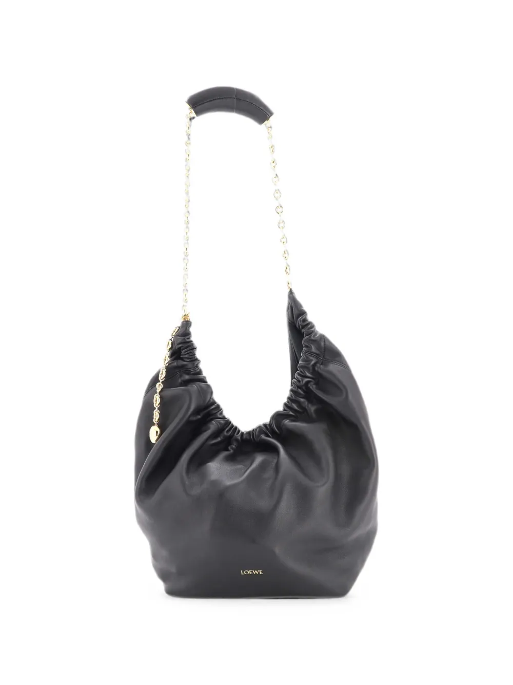 Loewe Pre-Owned Squeeze Leather Small hobo bag - Black