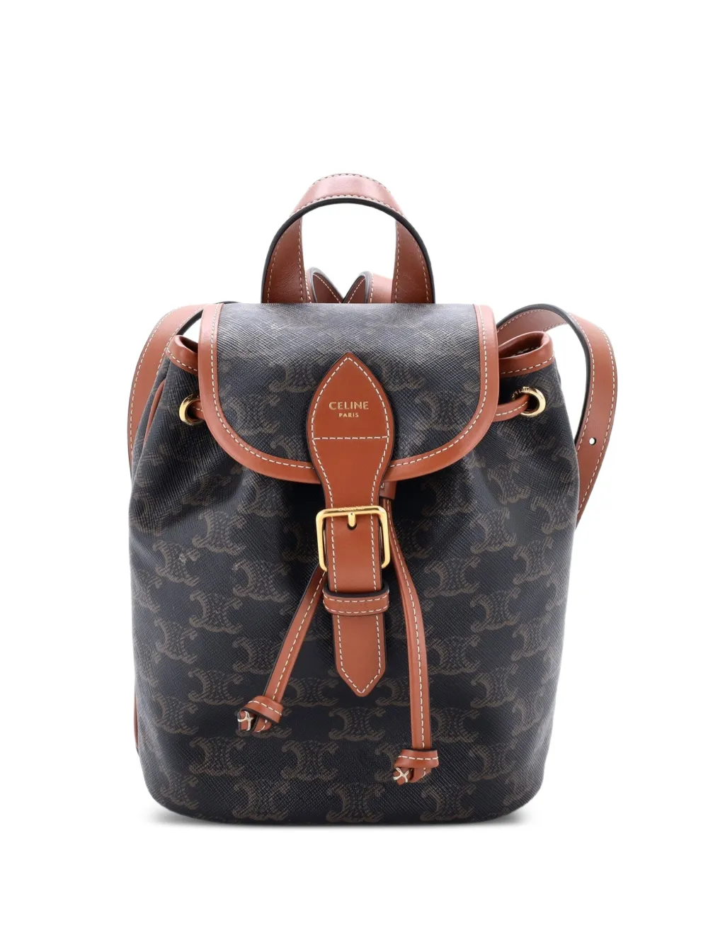 Celine Pre-Owned Beschichteter Folco Triomphe Mini-Rucksack aus Canvas - Braun