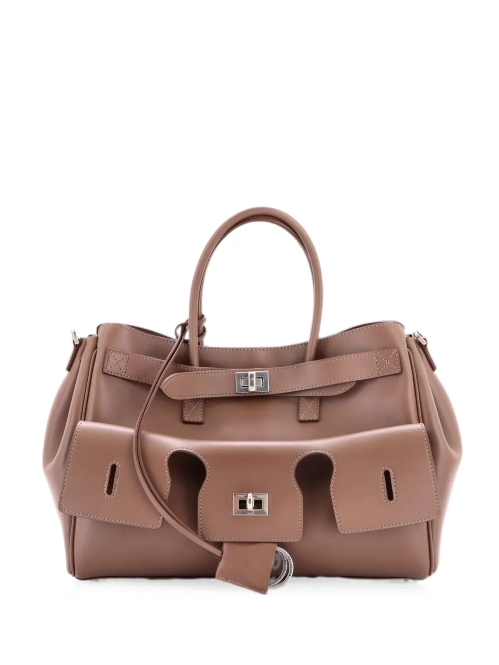 Balenciaga Pre-Owned Bel Air Carry All Bag Leather Small tote bag - Brown