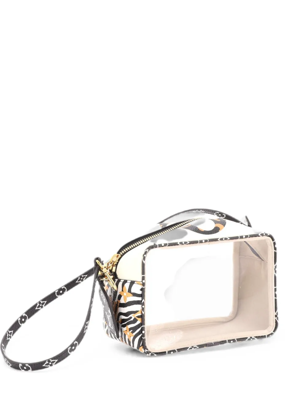 Pre-owned Louis Vuitton Beach Pouch Limited Edition Jungle Monogram Giant Shoulder Bag In Neutrals