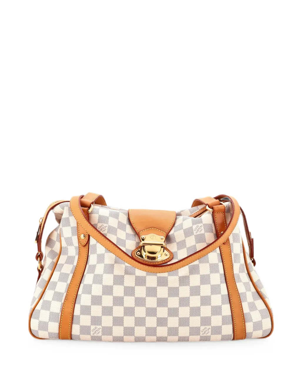 Pre-owned Louis Vuitton Stresa Handbag Damier Pm Shoulder Bag In 白色
