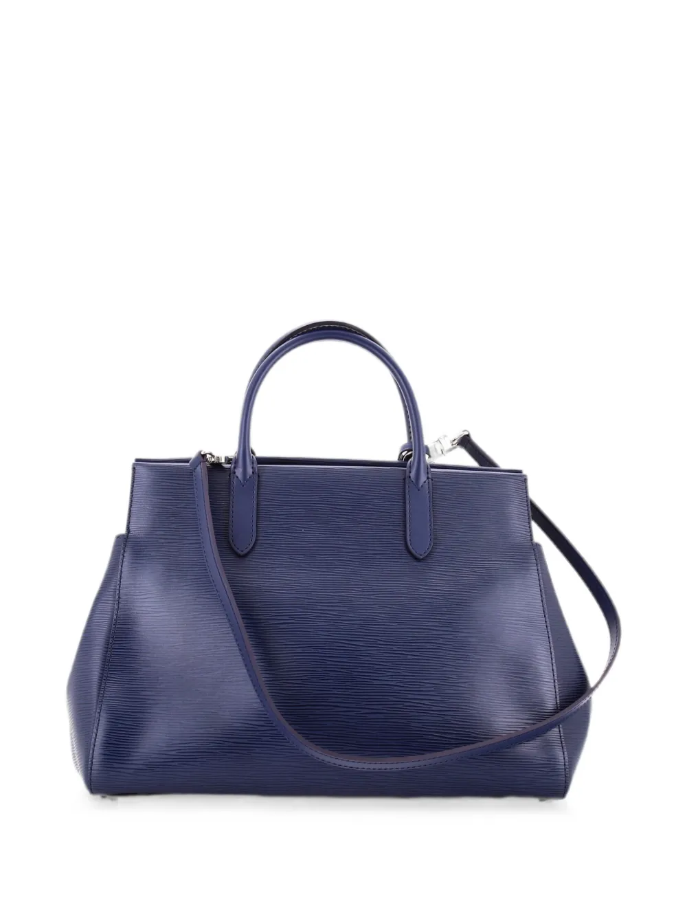 Pre-owned Louis Vuitton Marly Handbag Epi Leather Mm Satchel In Blue