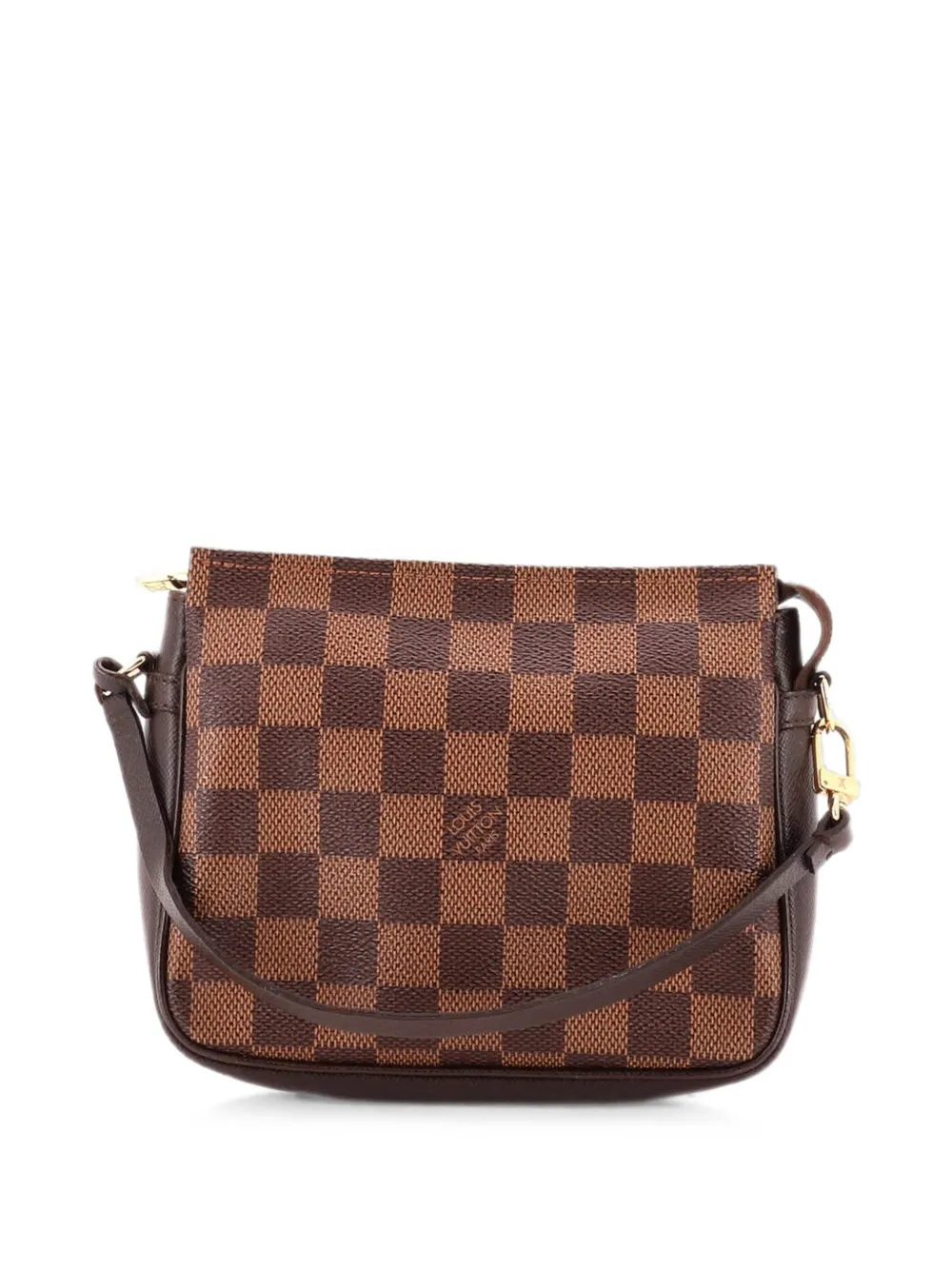 Pre-owned Louis Vuitton Trousse Make Up Bag Damier Pouch In Brown