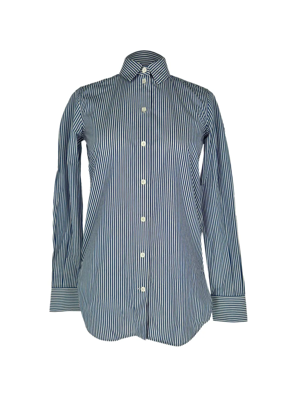 Celine Pre-Owned Classic striped cotton shirt - Blue