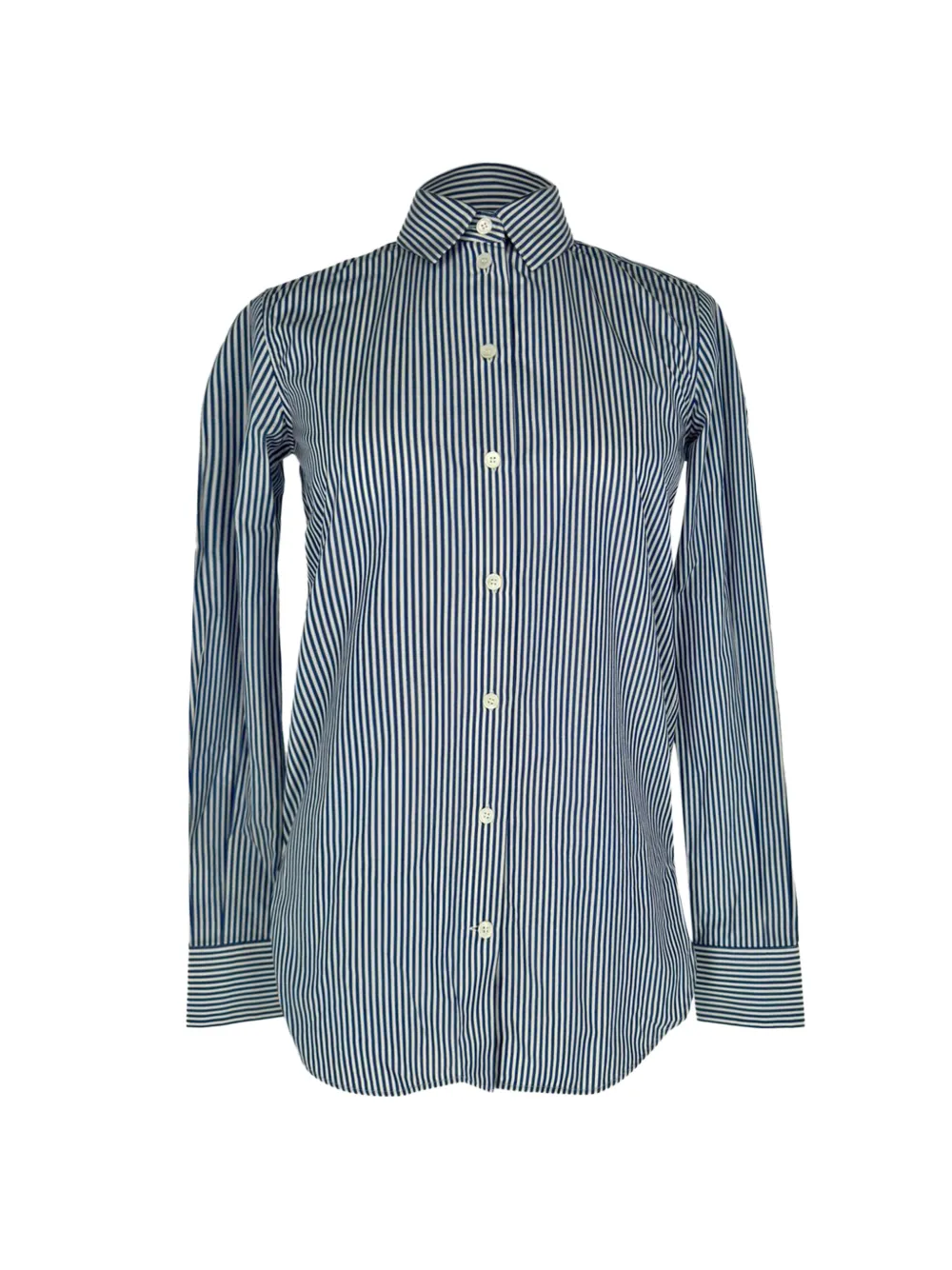 Celine Pre-Owned Classic striped cotton shirt - Blau