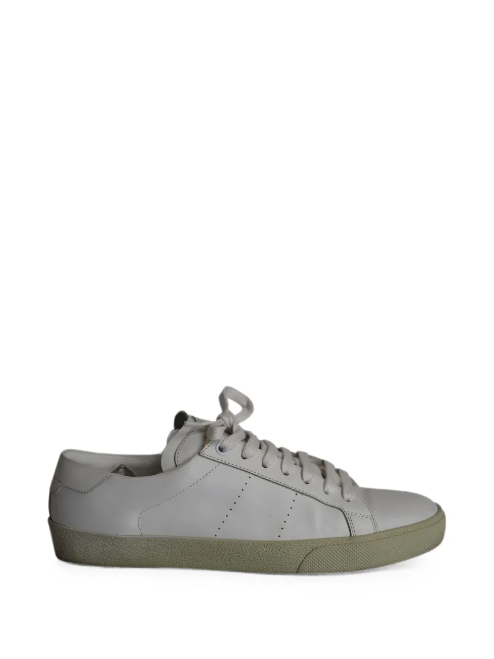 Pre-owned Saint Laurent Court Classic Sneakers In White