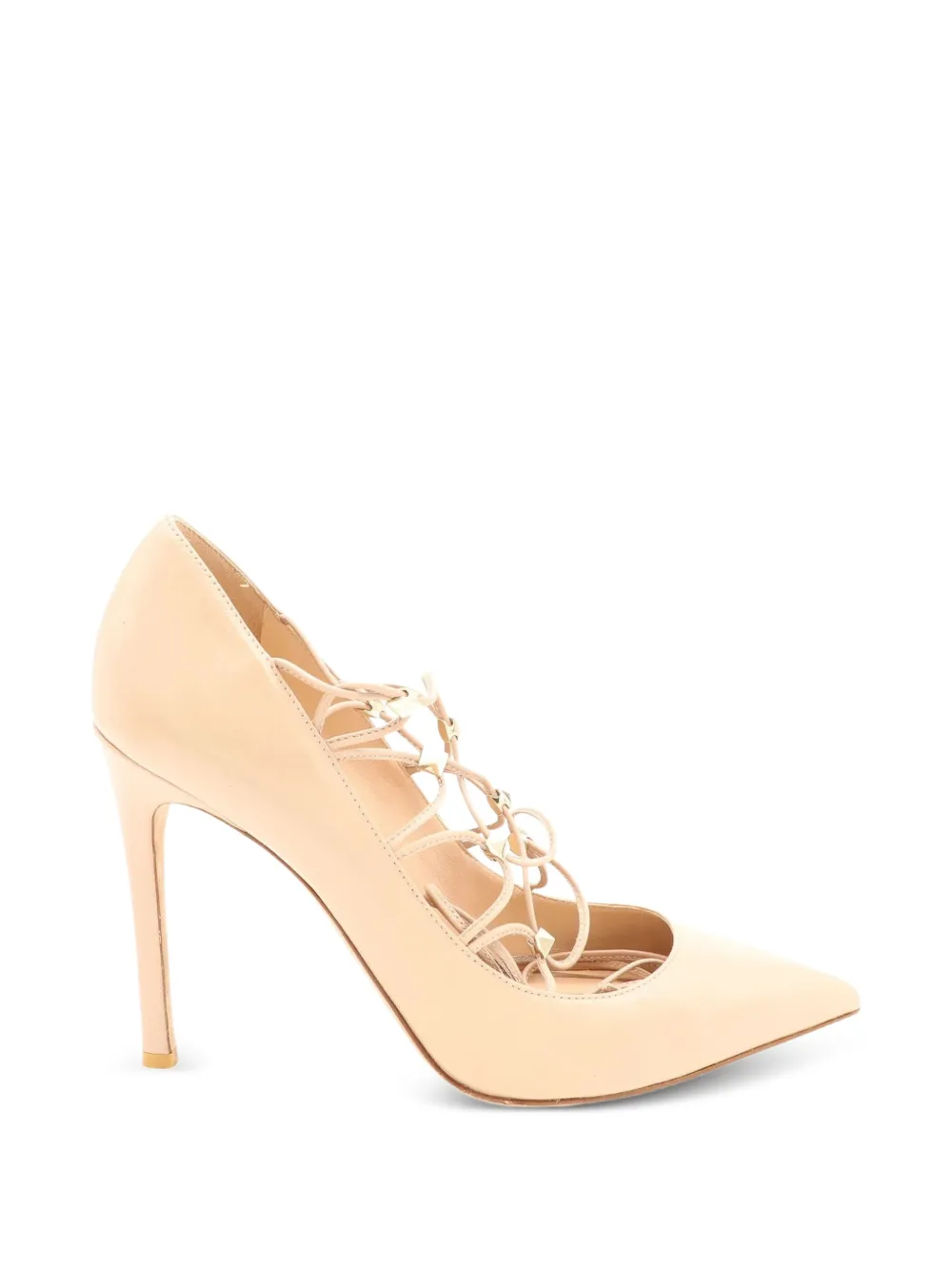 Mario Valentino Vintage gladiator lace-up pumps - Braun
