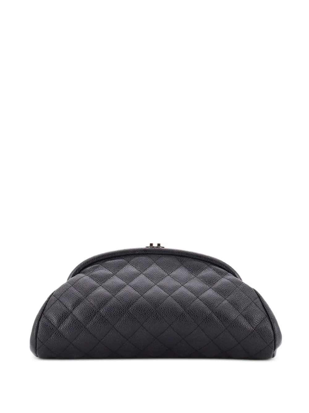 CHANEL Pre-Owned Timeless Quilted Caviar clutch bag - Nero