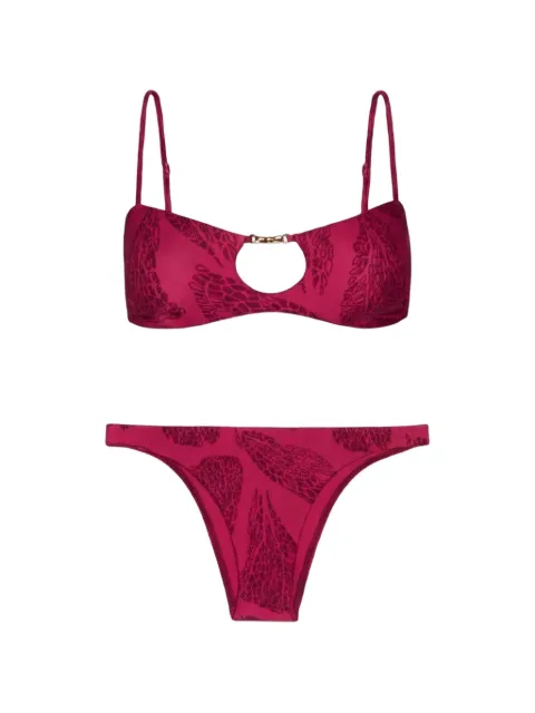 VIX PAULA HERMANNY Candice Darla printed cut-out bikini