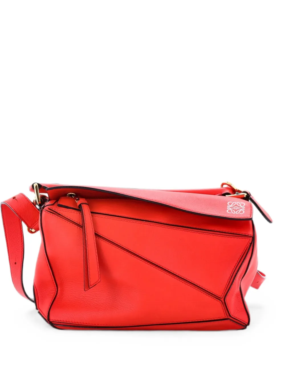 Loewe Pre-Owned Puzzle Bag Leather Small satchel - Rosso