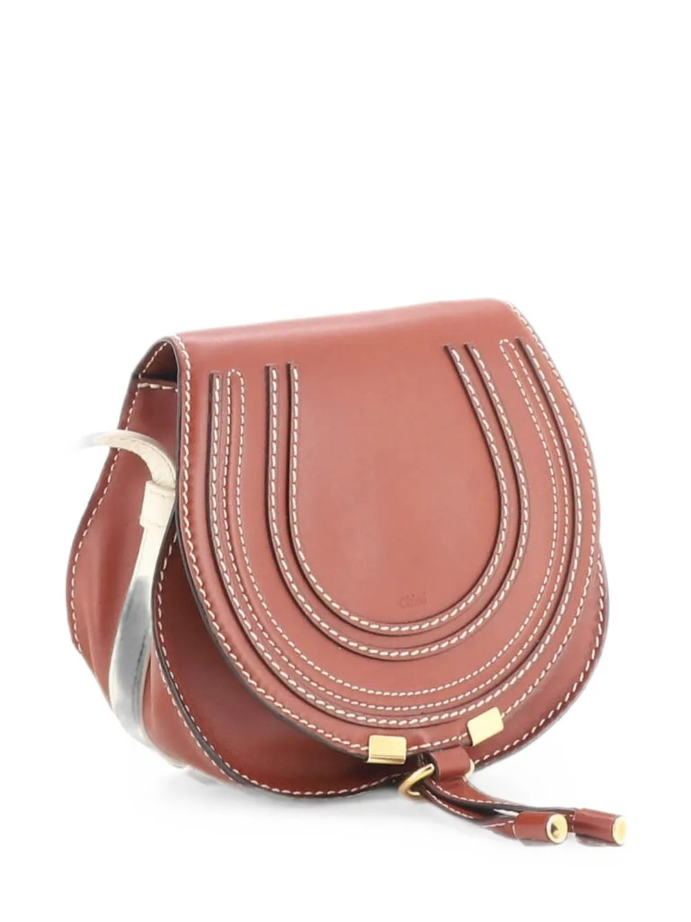 Chloé Pre-Owned Marcie Leather Mini crossbody bag - Brown