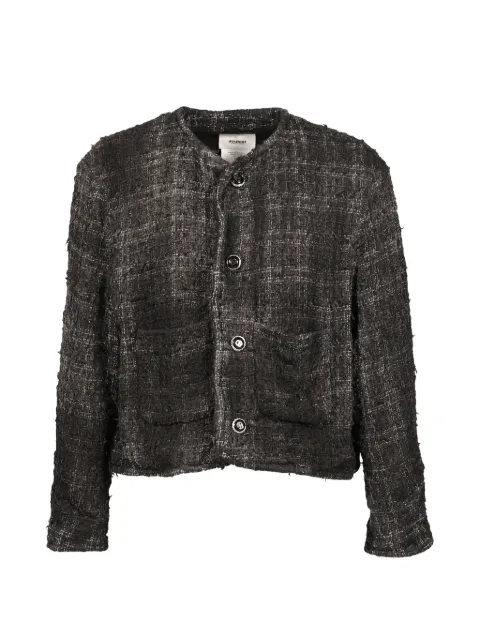 Doublet tweed frayed jacket