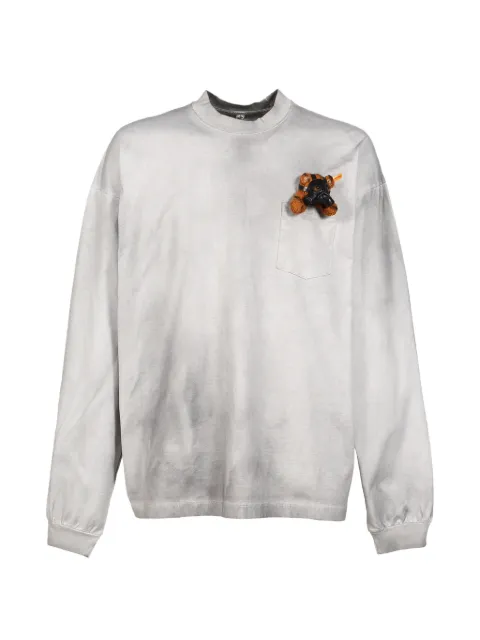 Doublet teddy-patch chest-pocket sweater
