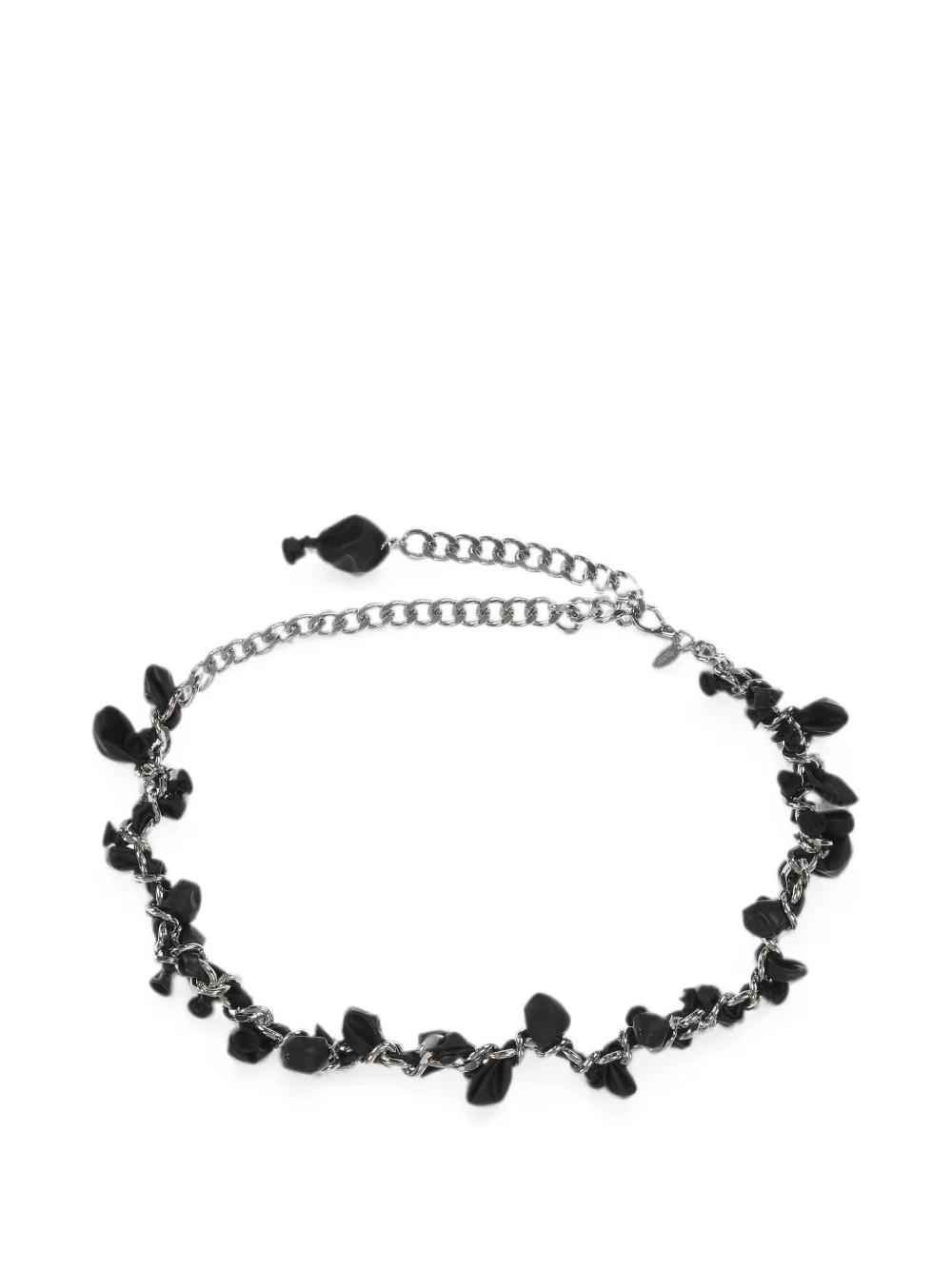 Doublet Balloon-embellished Curb-chain Belt In Black