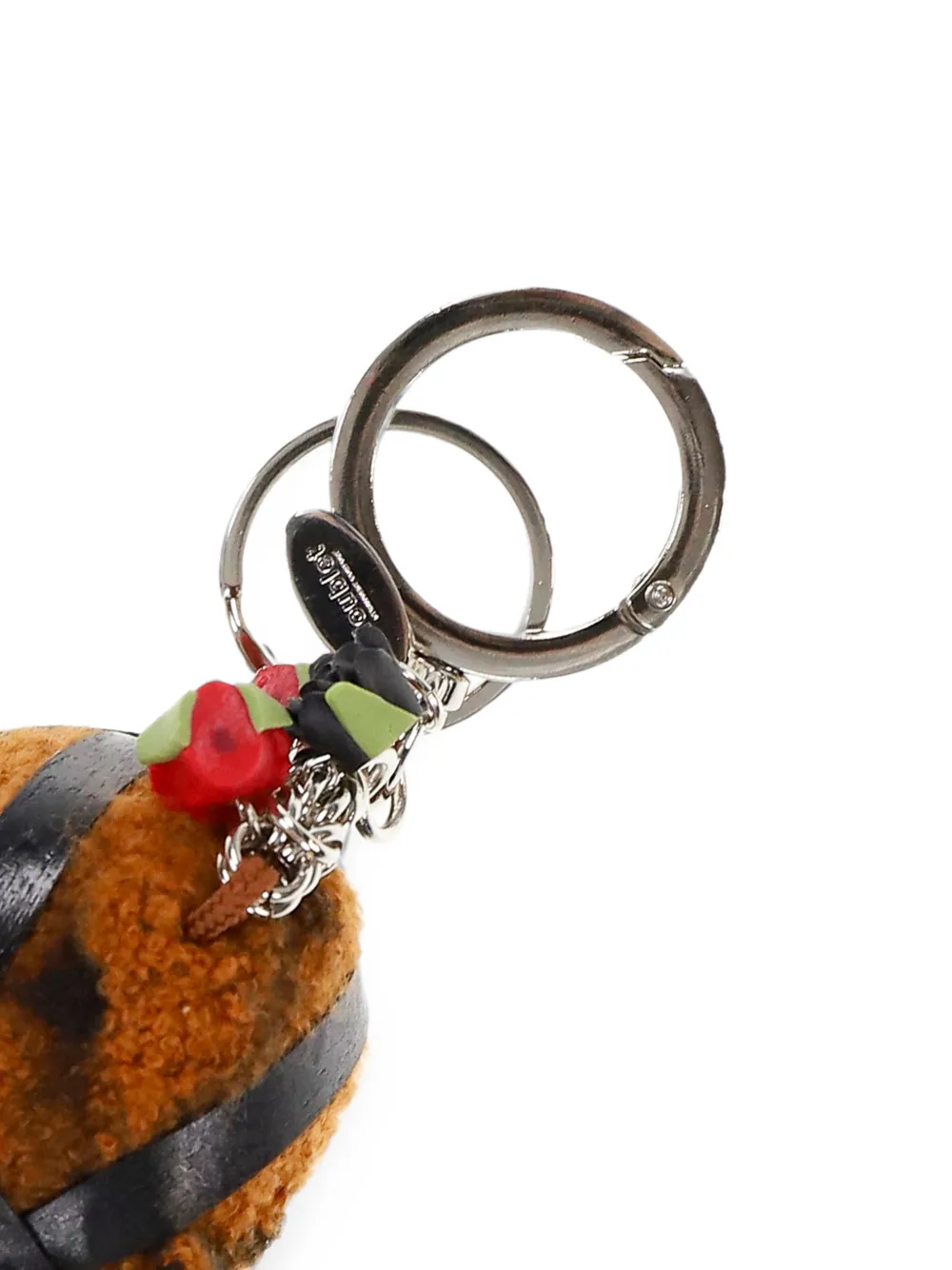 Doublet Sleutelhanger met teddybeer en gasmasker Bruin