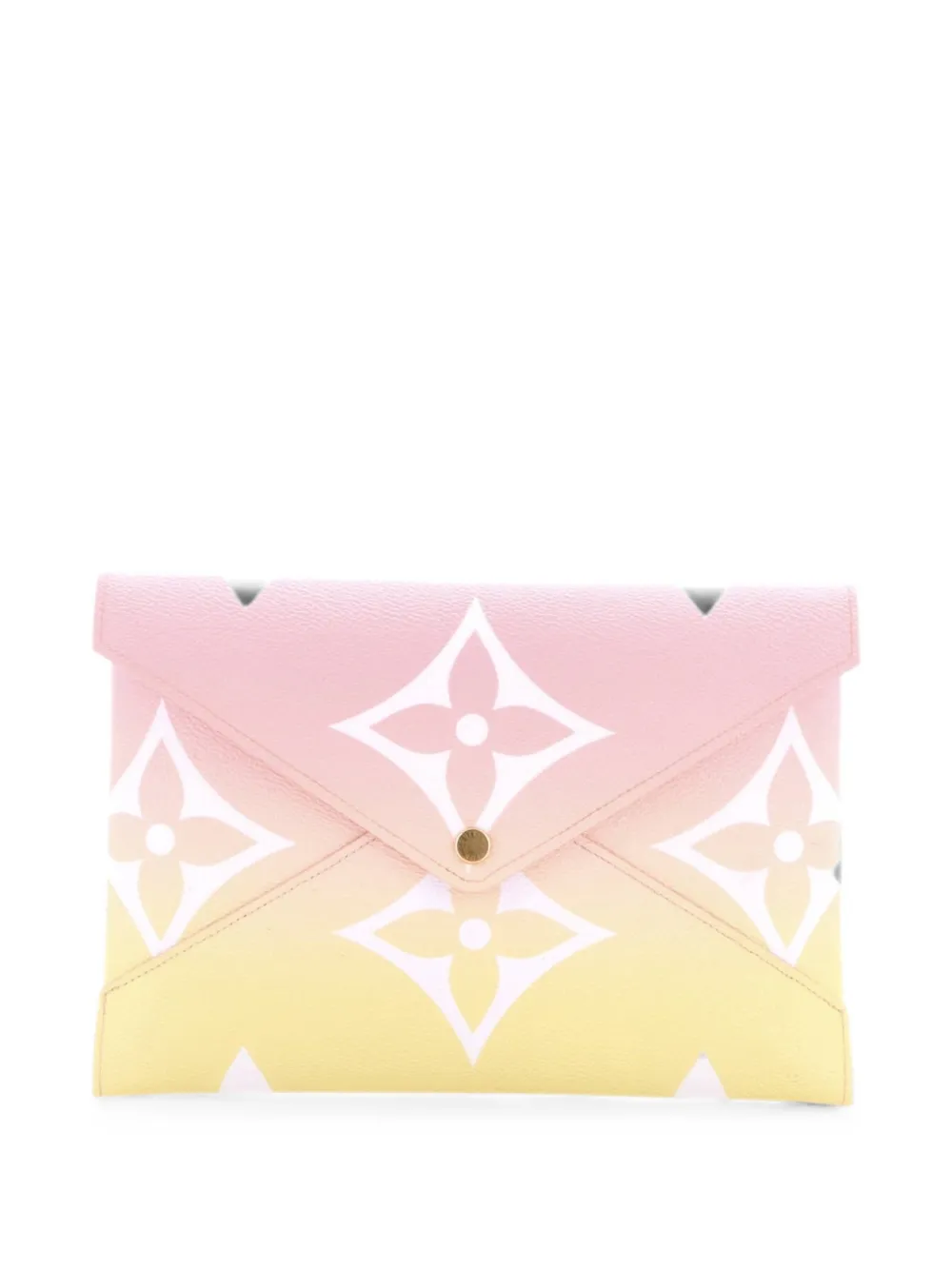 Pre-owned Louis Vuitton Kirigami Pochette By The Pool Monogram Giant Gm Pouch In Pink