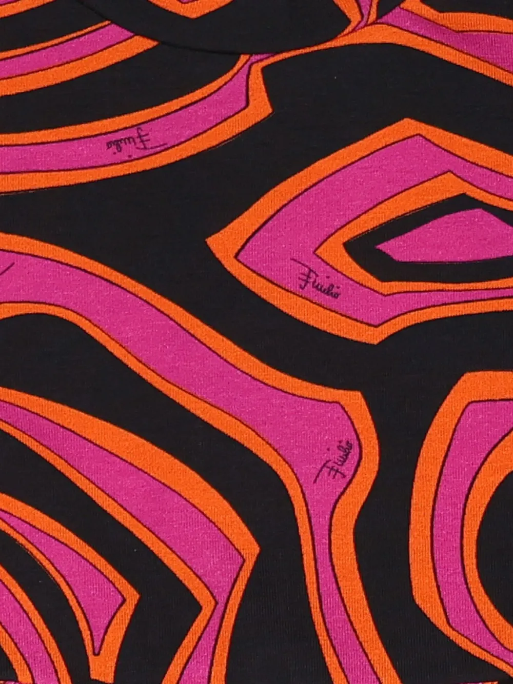 PUCCI Junior Gelaagde jurk met Iride-print Zwart