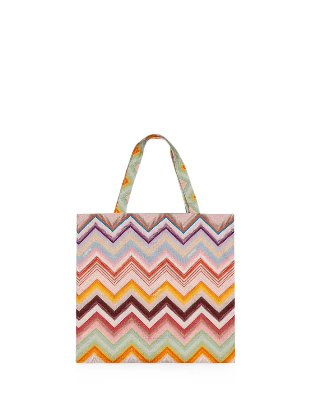Missoni Kids sac cabas à imprimé zigzag - Tons neutres Missoni Kids sac cabas à imprimé zigzag - Tons neutres