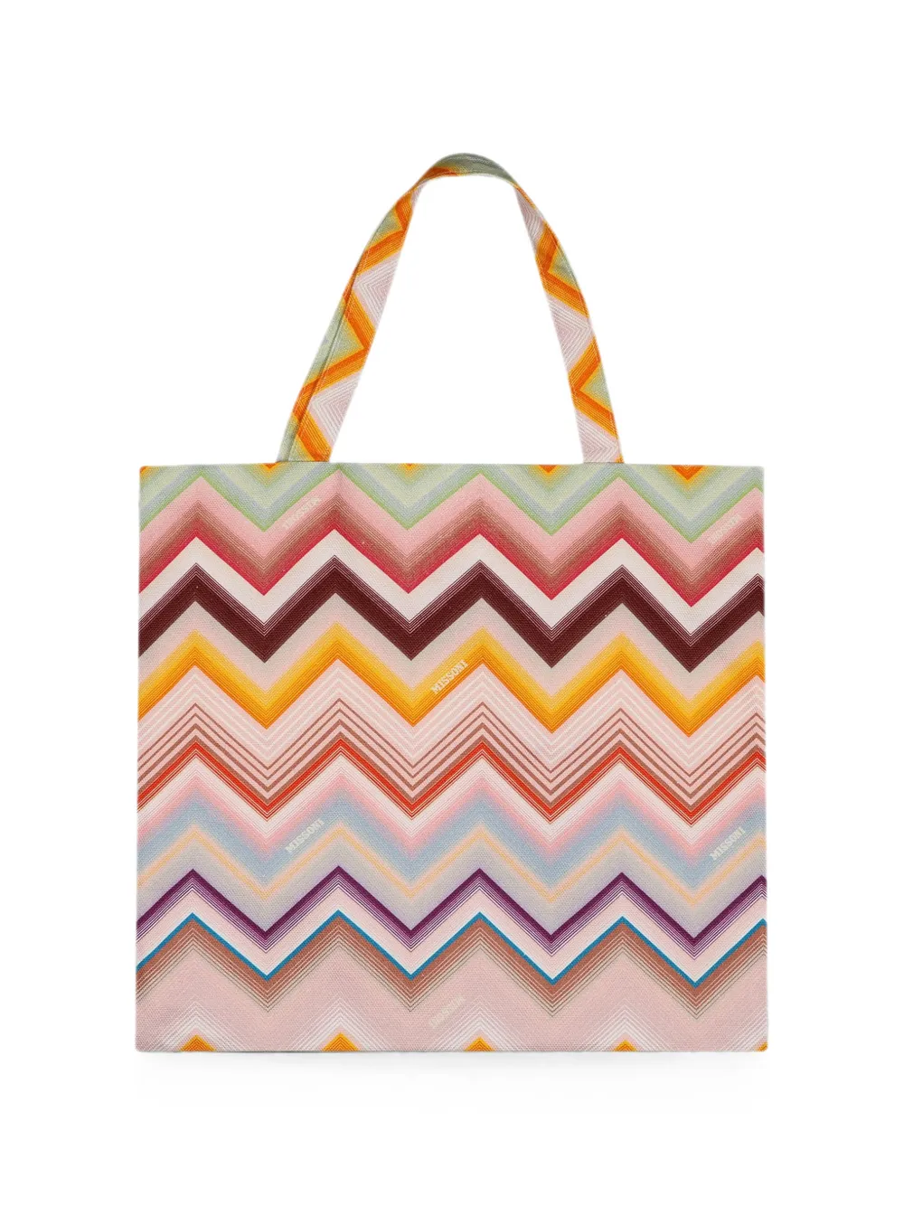 Missoni Kids Shopper met zigzagprint Beige