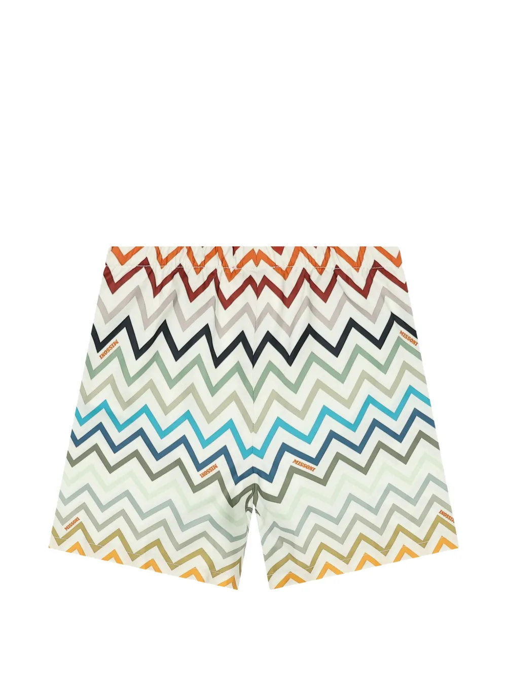Missoni Kids zigzag-print shorts Groen