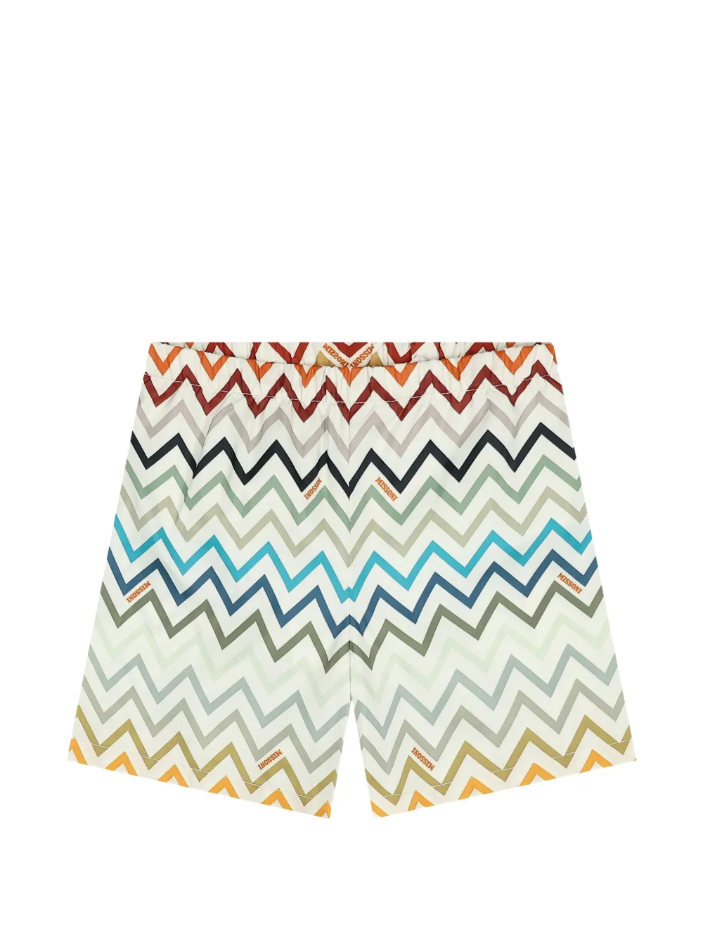 Missoni Kids zigzag-print shorts - Grün