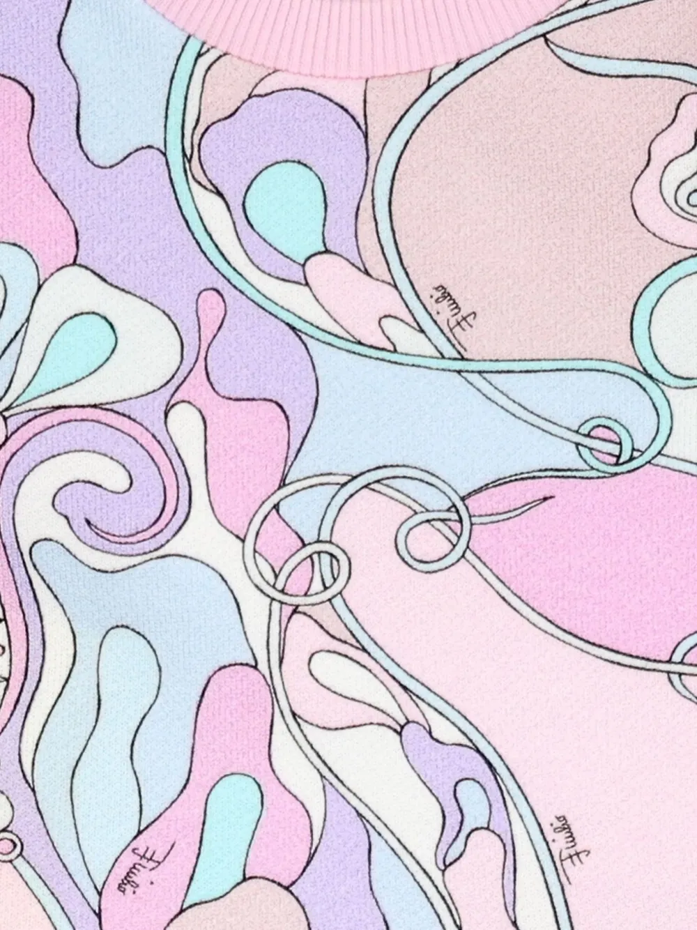 PUCCI Junior Jurk met gelaagd effect en Iride-print Wit