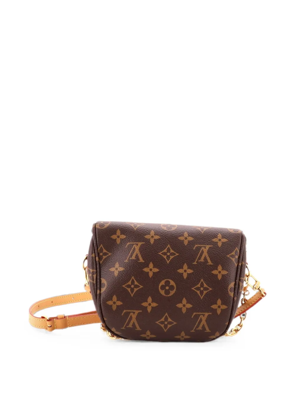 Pre-owned Louis Vuitton Bum Bag Monogram Canvas Mini Belt Bag In 褐色
