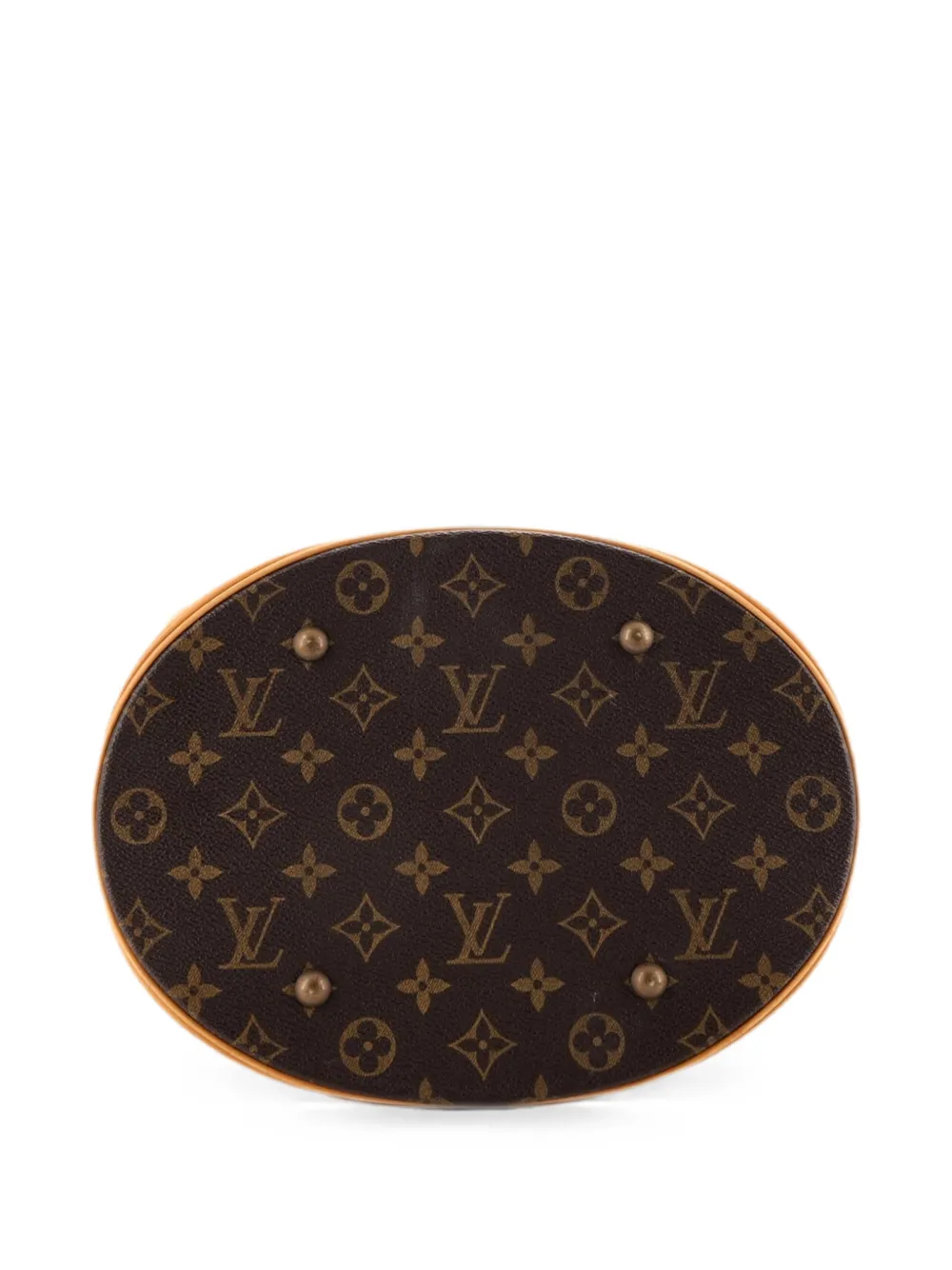 Pre-owned Louis Vuitton Monogram Canvas Gm Bucket Bag In Brown