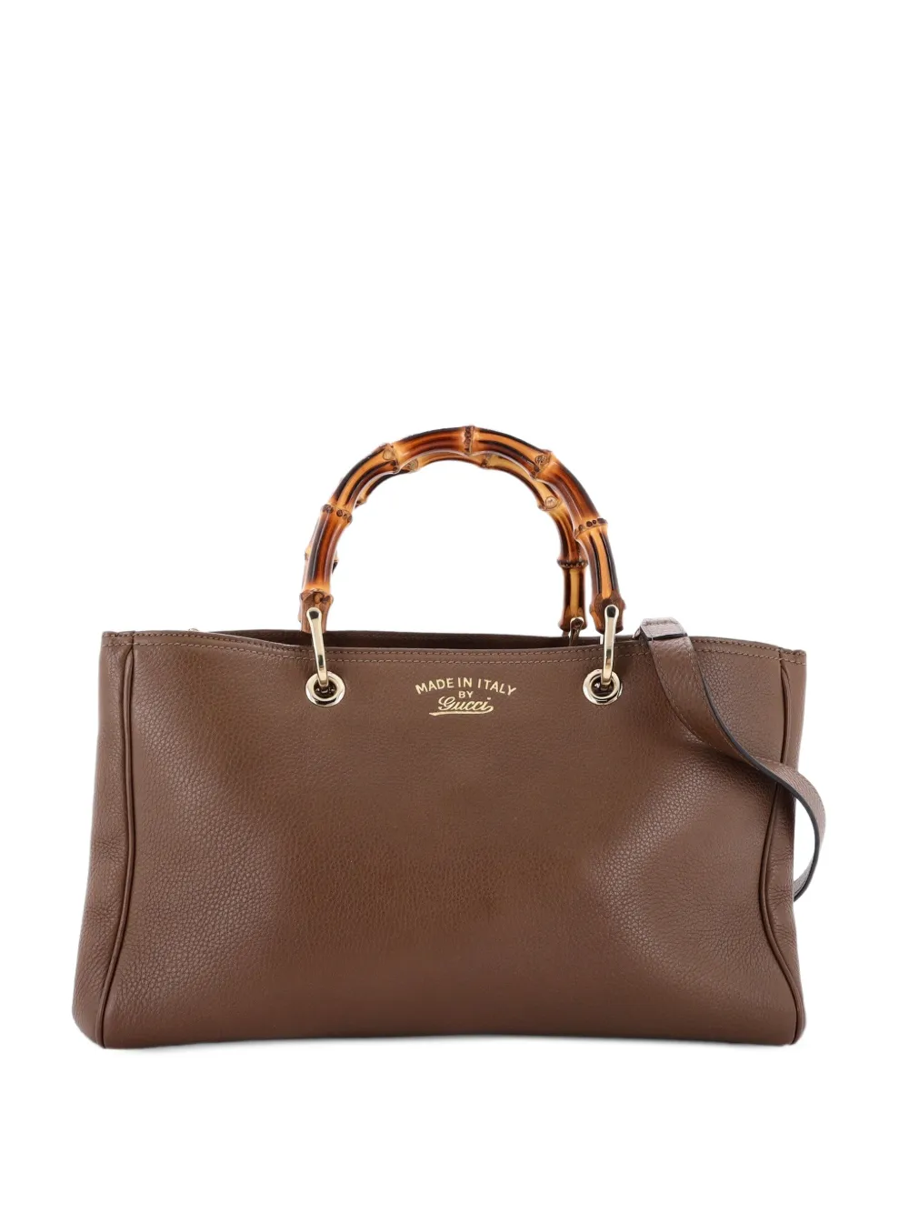 Gucci Pre-Owned Bamboo Shopper Leather Medium tote bag - Marrone
