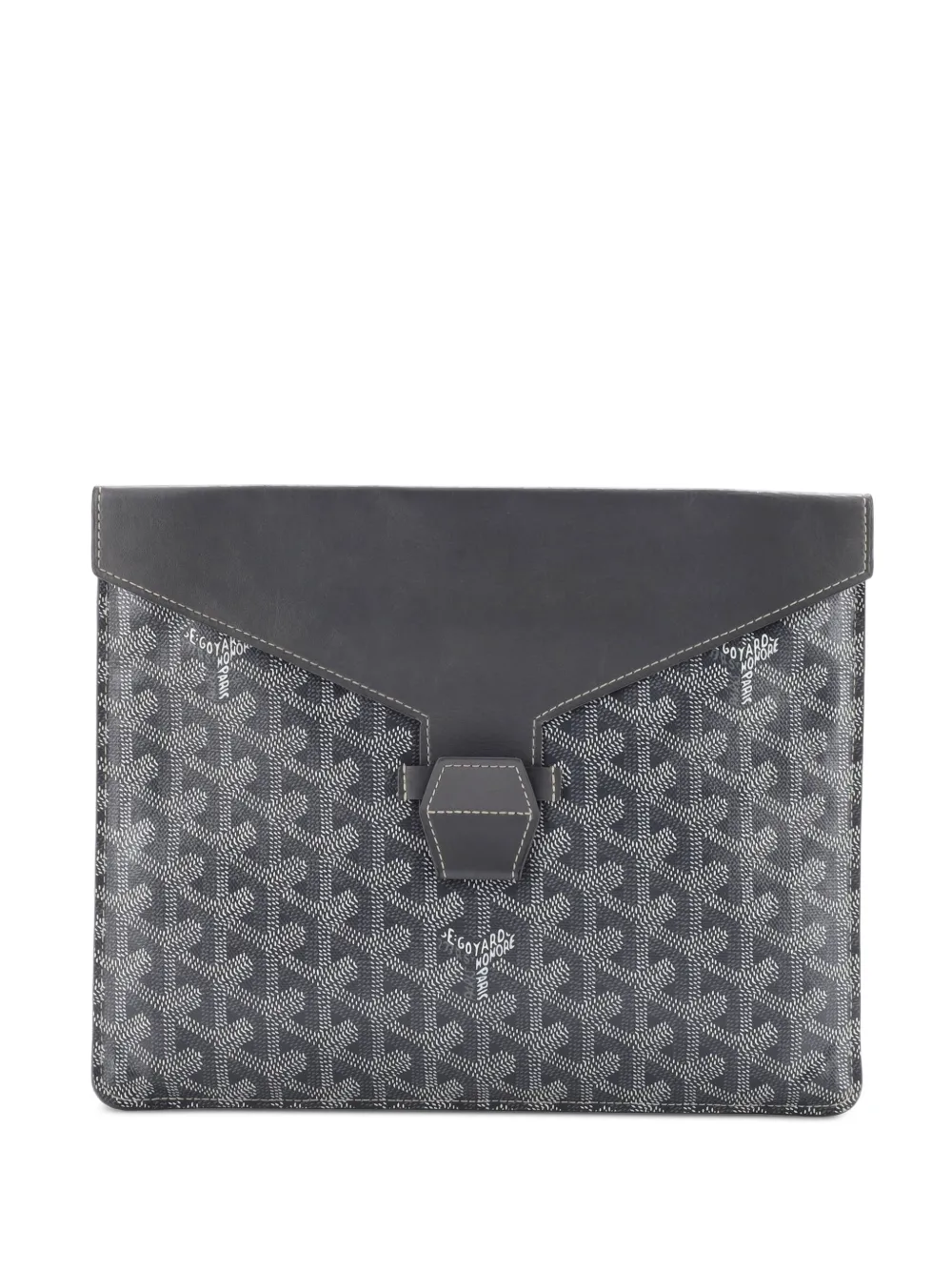 Goyard Pre-Owned Camondo Horizontal II Coated Canvas MM clutch bag - Grigio