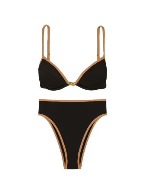 VIX PAULA HERMANNY Firenze Lily Gigi Hot Pant contrast-trim bikini bottom