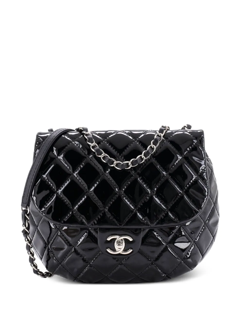 CHANEL Pre-Owned Dubai Messenger Bag Quilted Patent Medium crossbody bag - Nero