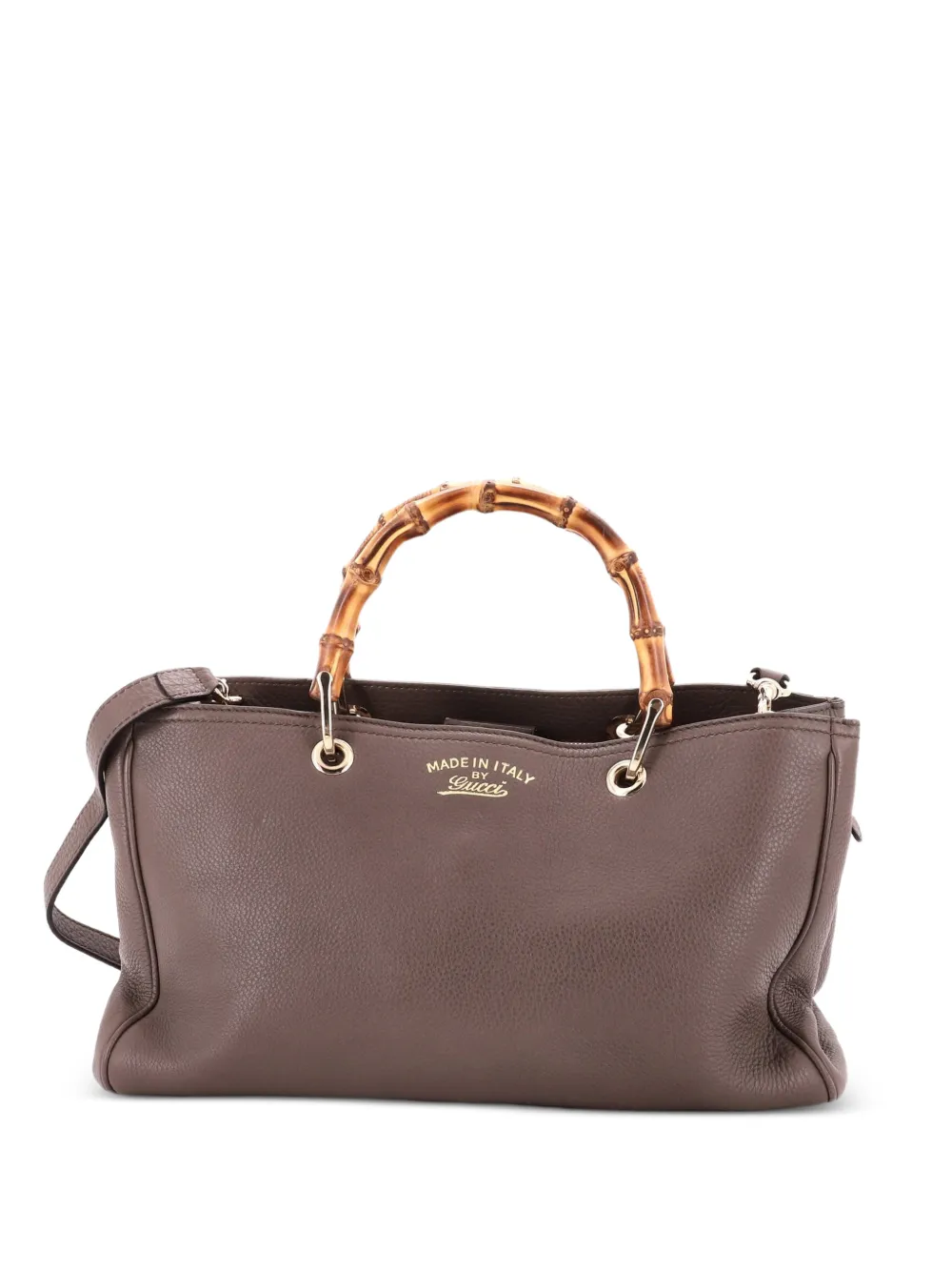 Gucci Pre-Owned Bamboo Shopper Leather Medium tote bag - Marrone