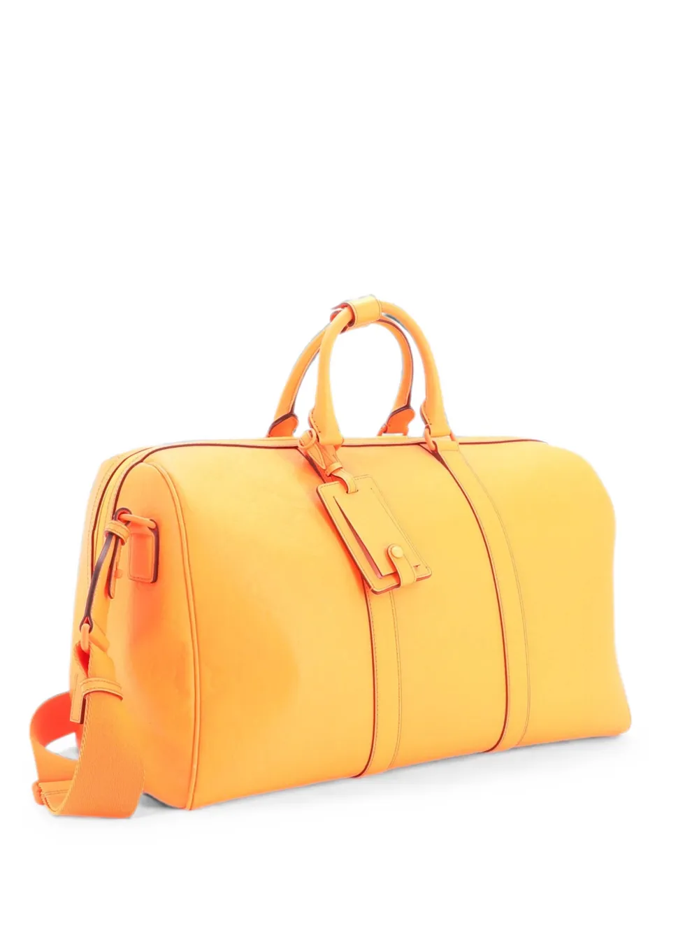 Gucci Pre-Owned Convertible Duffle Bag GG Rubber Effect Leather Medium travel bag - Orange
