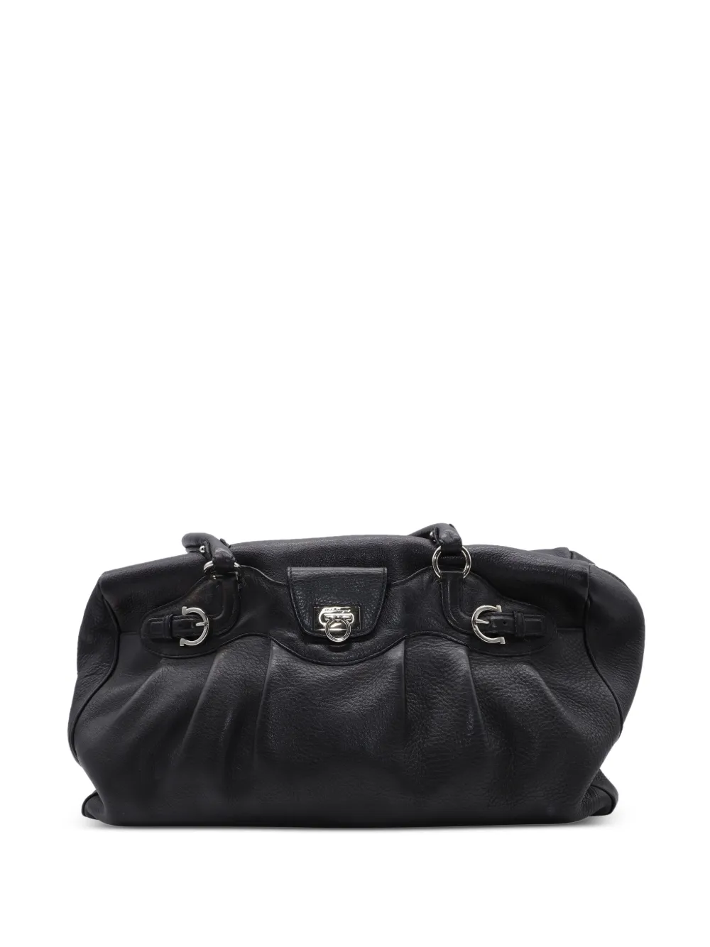 Ferragamo Pre-Owned buckle-detail shoulder bag - Nero