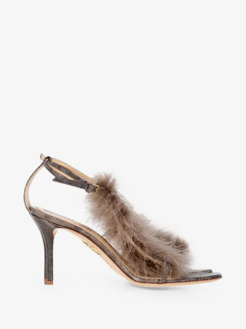 Charlotte Olympia faux-fur sandals