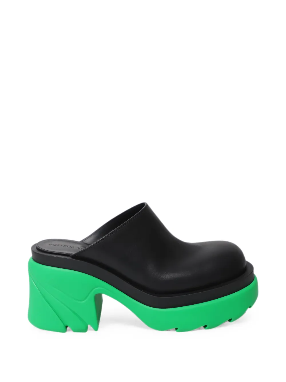 Pre-owned Bottega Veneta Flash Platform Mules In Black