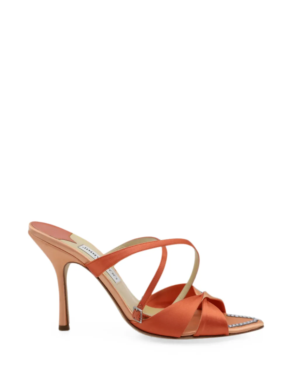 Jimmy Choo Pre-Owned Perfect-F criss-cross sandals - Orange