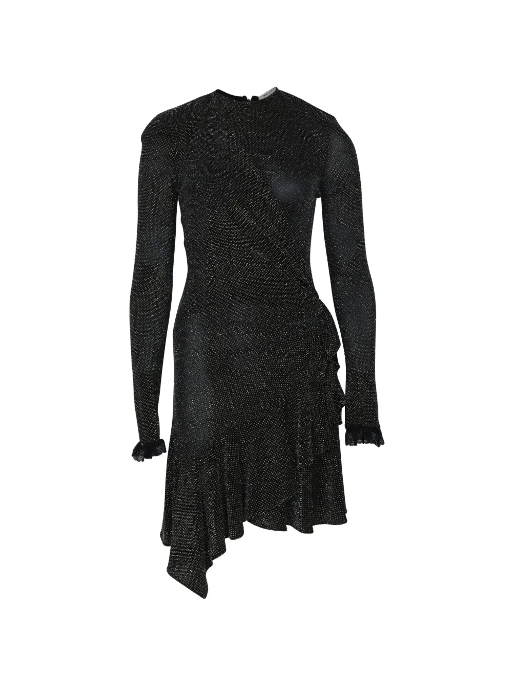Philosophy Di Lorenzo Serafini ruffled asymmetric dress - Schwarz