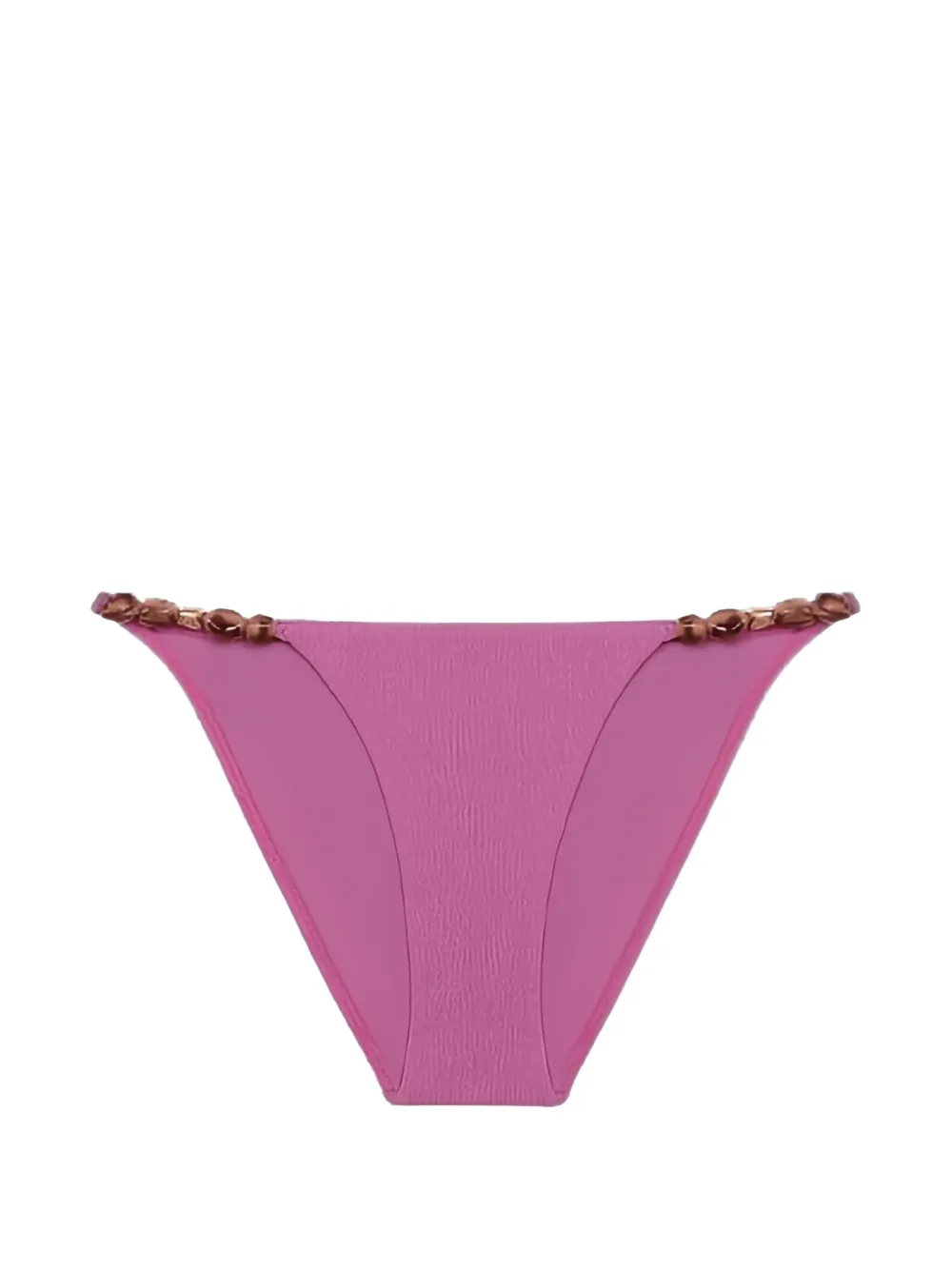 VIX PAULA HERMANNY Firenze Kiana bead-embellished bikini bottoms - Viola