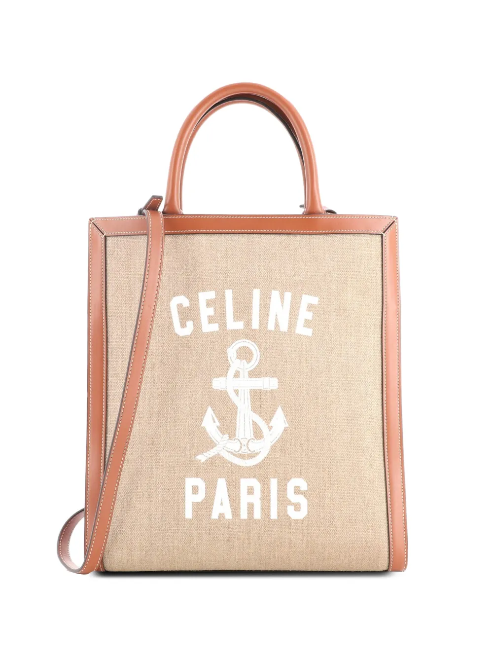 Celine Pre-Owned Kleiner Tote Bag mit Vertical Cabas-Print - Braun