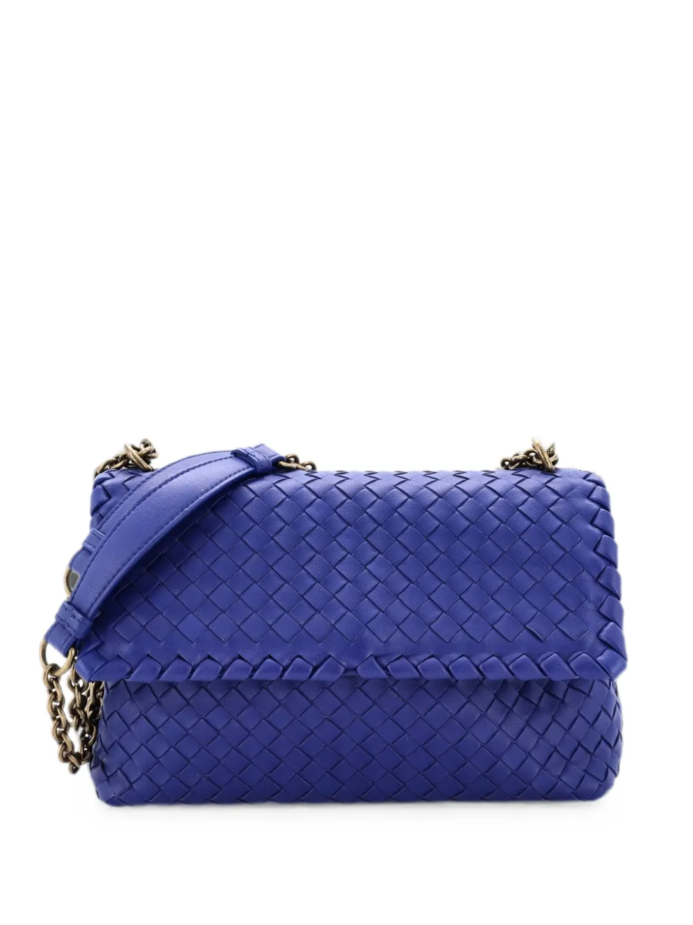 Bottega Veneta Pre-Owned Olimpia Intrecciato Nappa Small crossbody bag - Blue