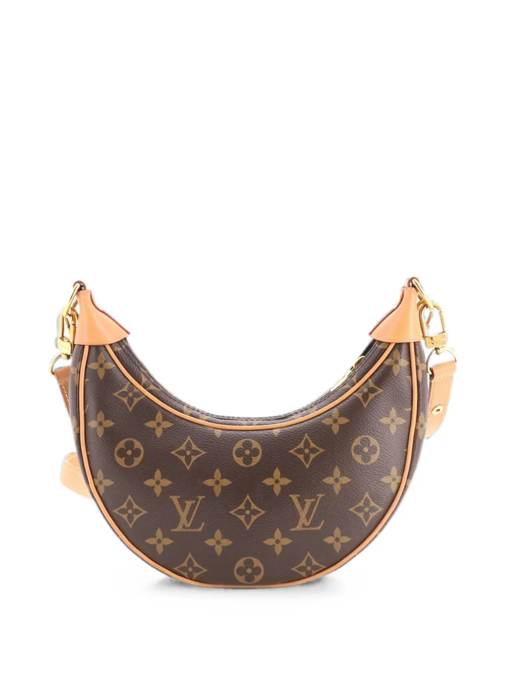 Pre-owned Louis Vuitton Loop Handbag Monogram Canvas Hobo Bag In 褐色