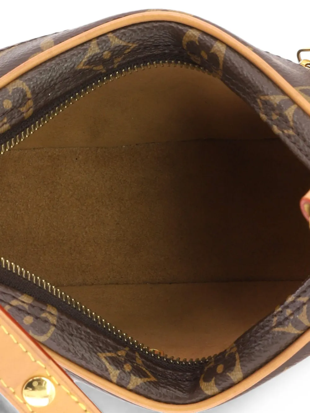 Pre-owned Louis Vuitton Loop Handbag Monogram Canvas Hobo Bag In 褐色
