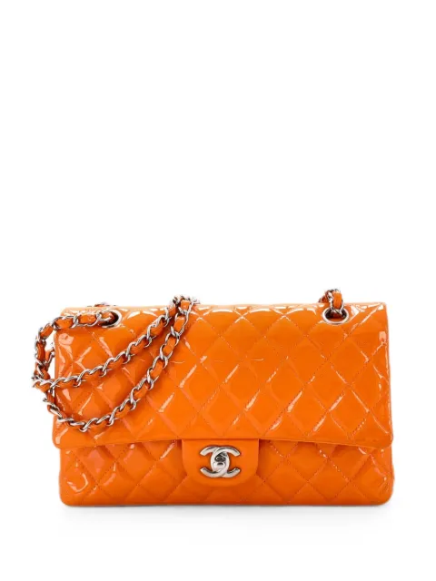 CHANEL Pre-Owned Classic Double Flap Bag Quilted Patent Medium shoulder bag